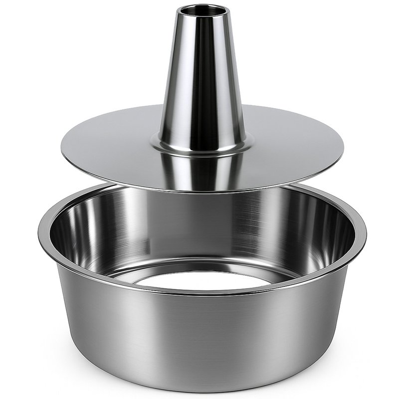 Stainless steel gugelhupf and angel cake mold 26 cm