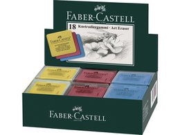 Kneaded eraser FC 7020 3 colors 18 pcs. in disp. yellow-red-blue in plastic box