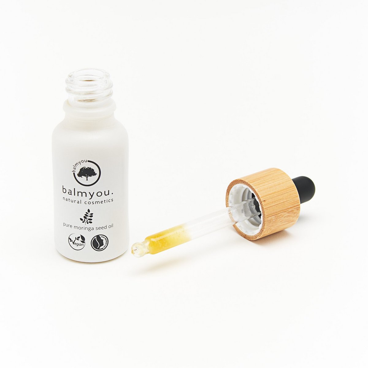 balmyou pure moringa oil (20ml): unrefined, cold-pressed, organic, vegan, 100% pure