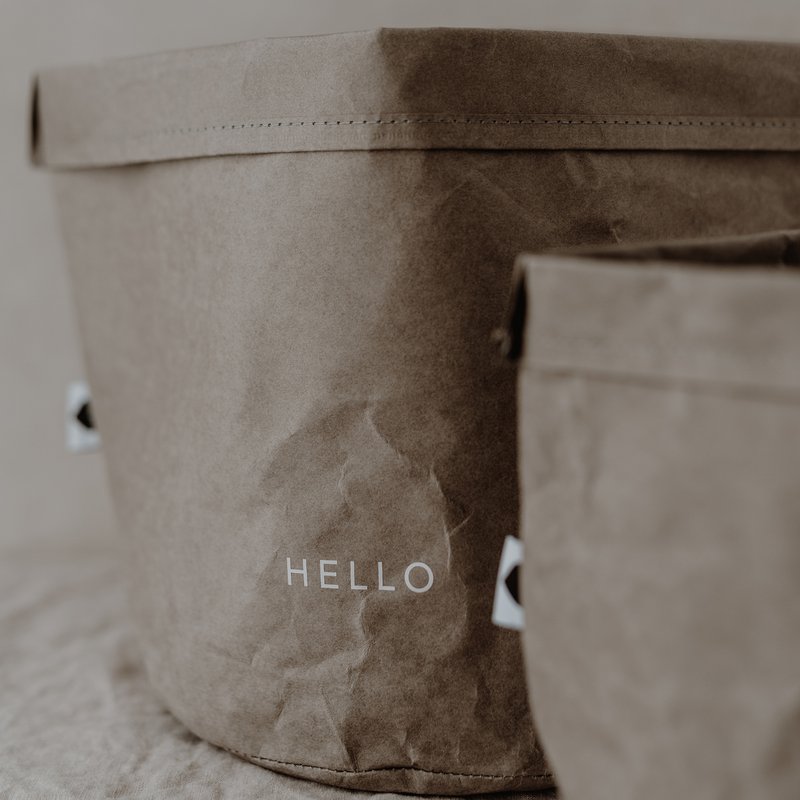 Paperbag sæt med 2 Hello Love (PU = 6 sæt)