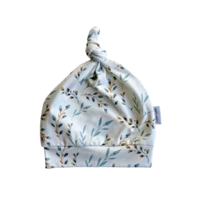 Babymütze mit Weidenzweig-Aufdruck