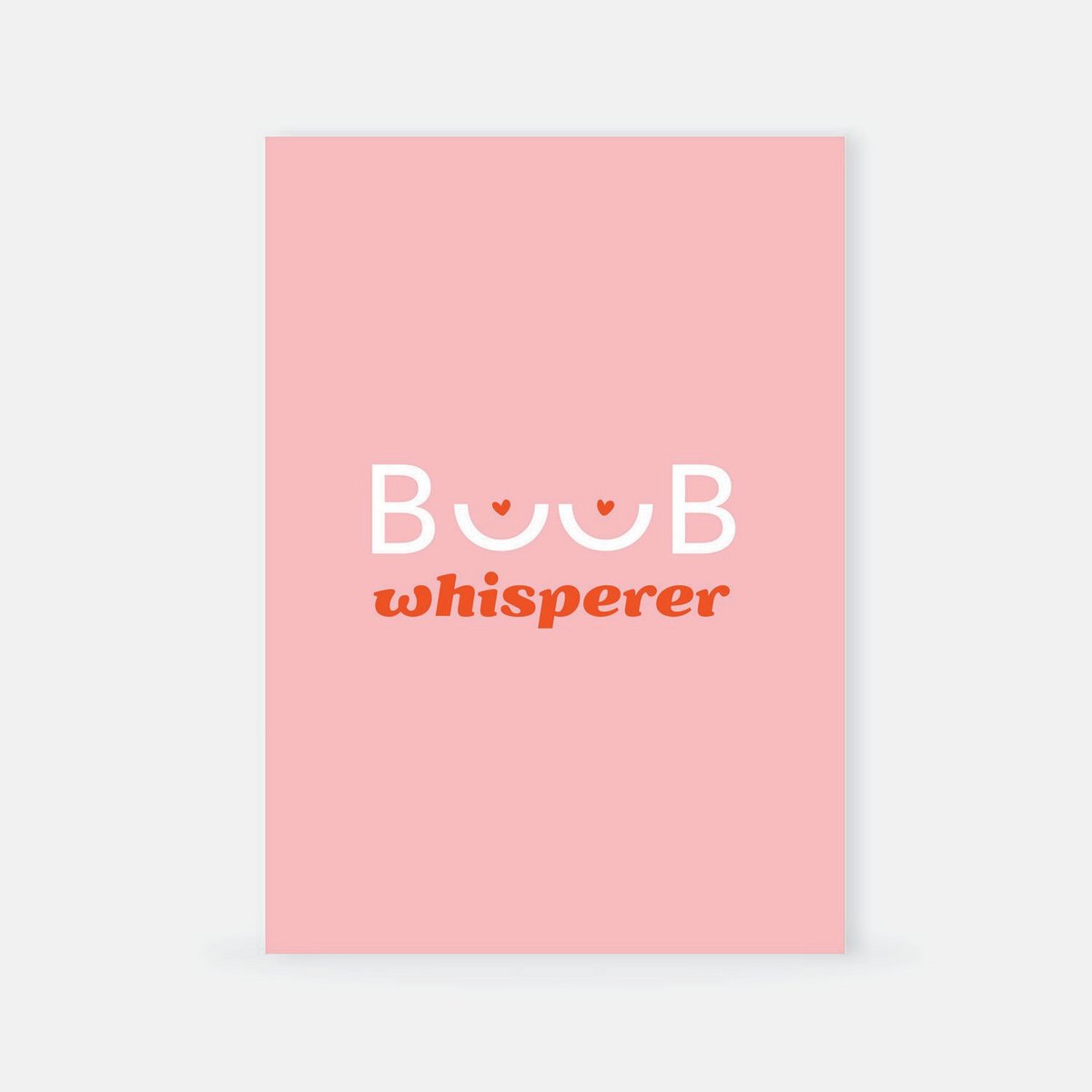 Tarjeta con sobre - Boob susurrador