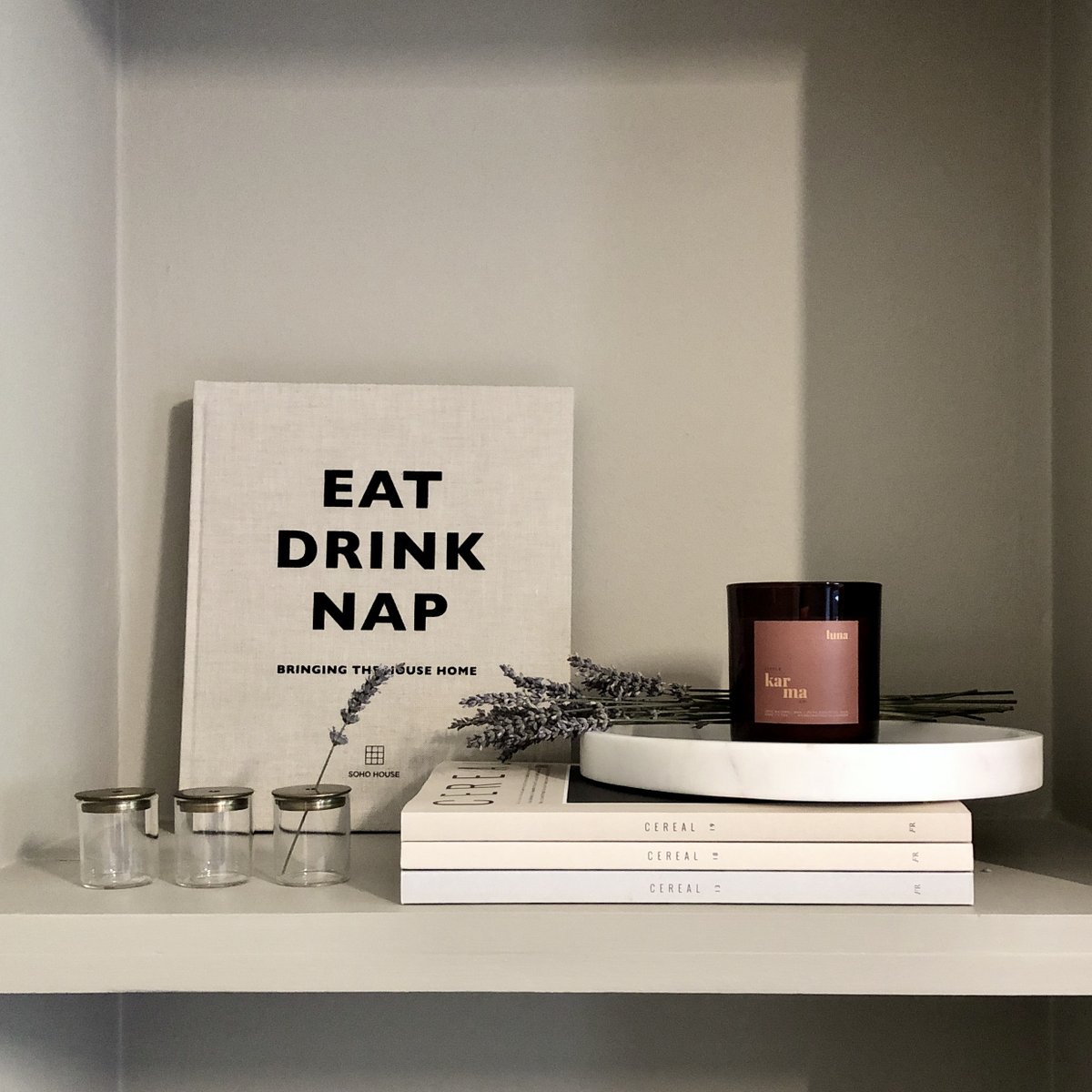lune | lavande apaisante + bougie rechargeable patchouli