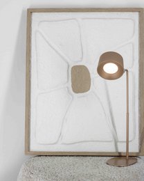 Schreibtischlampe Design LED auf Batterie weiß, mit Wandmontage