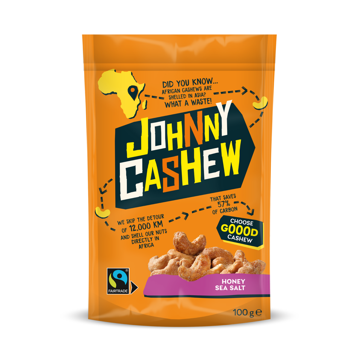 Johnny Cashew Honey Sea Salt 100g