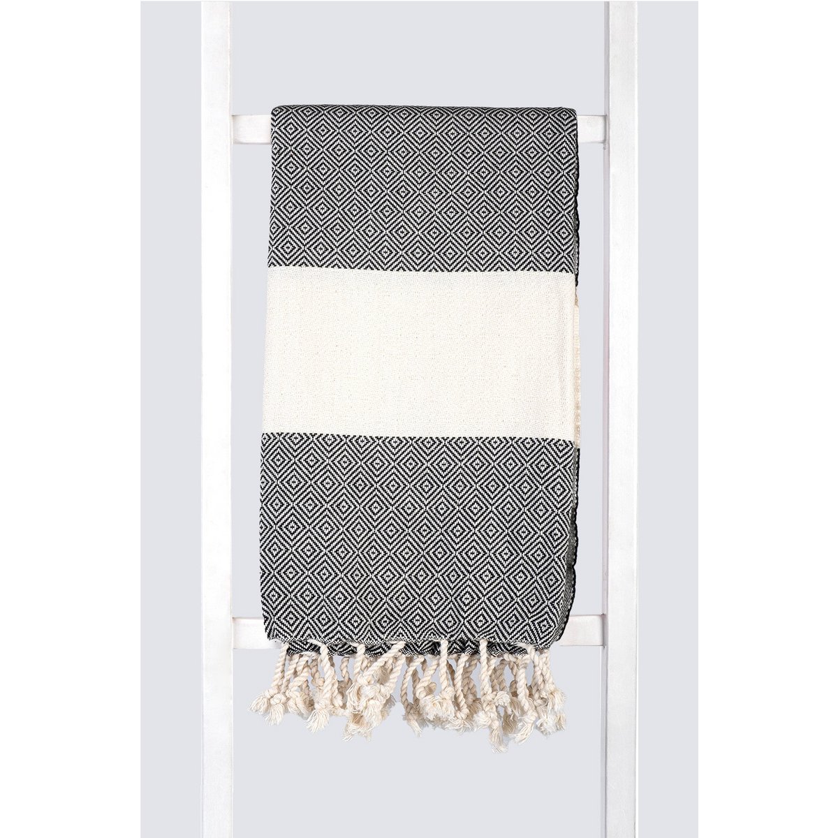 Black 100cm x 180cm 100% Cotton