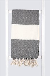 Black 100cm x 180cm 100% Cotton