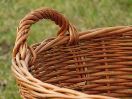 Cesta de mimbre vintage – Grande – Ratán