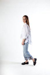 ZOE PATENT BLACK – Loafer met vierkante neus en paardenbitafwerking