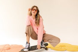 Sweat à capuche "Rose"