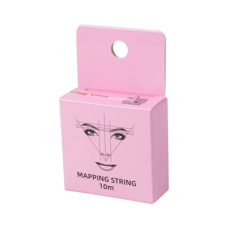 10 m do mapowania marker do brwi nitka tatuaż brwi punkt 1 pudełko MAPPING STRING Microblading brwi wstępnie tuszowany tatuaż PMU String