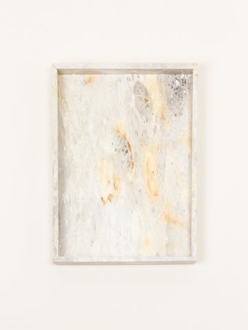 Large rectangular tray in natural stone