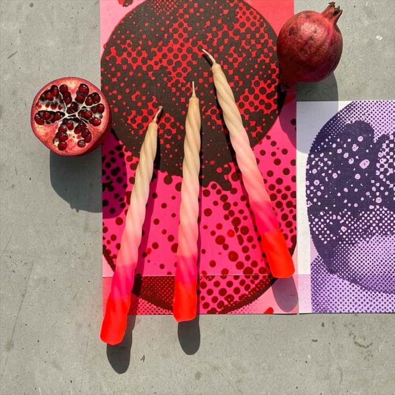 Dip Dye Twisted * Shades of Pomegranate