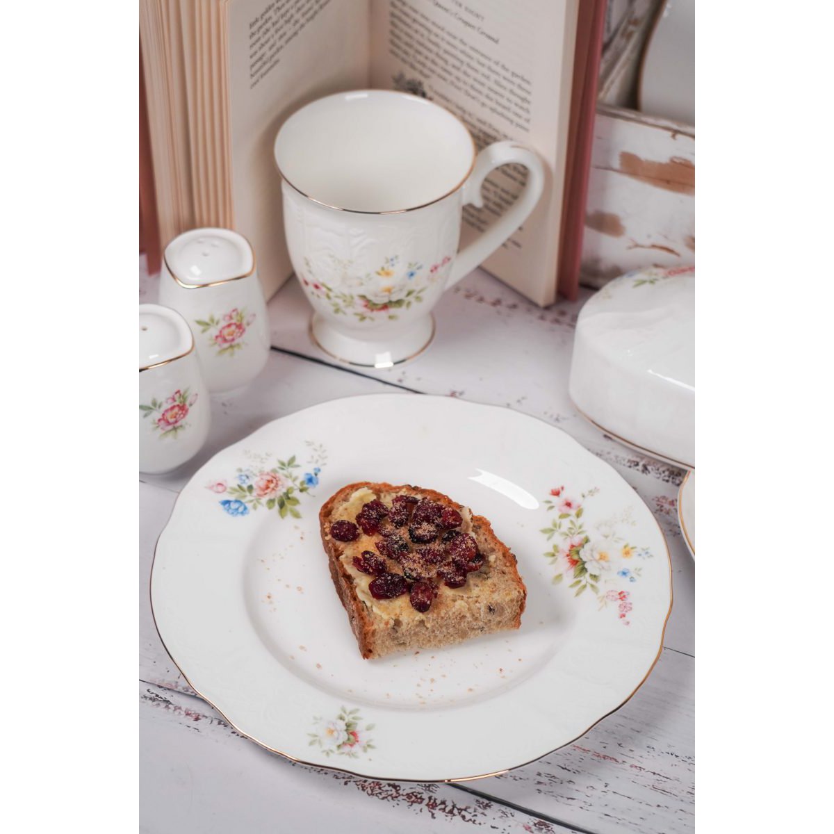 Plato de postre Jardín inglés 21,6 cm Isabelle Rose