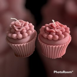 Floral Cupcake - Kleur en geur naar keuze!