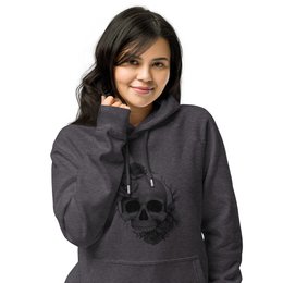 Sweat à capuche raglan biologique unisexe Roses