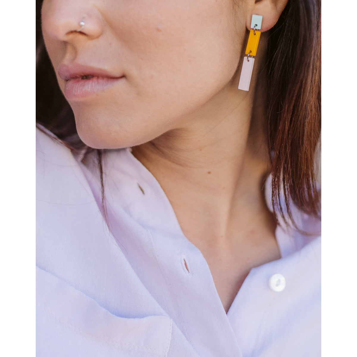 pastel Paris earrings