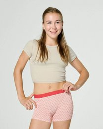 Menstruationsbukser drengekorte piger – super absorption (rubin)