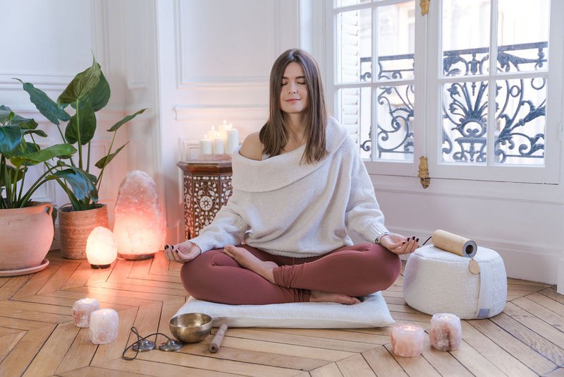 welovebloom Premium Meditationspude - flad