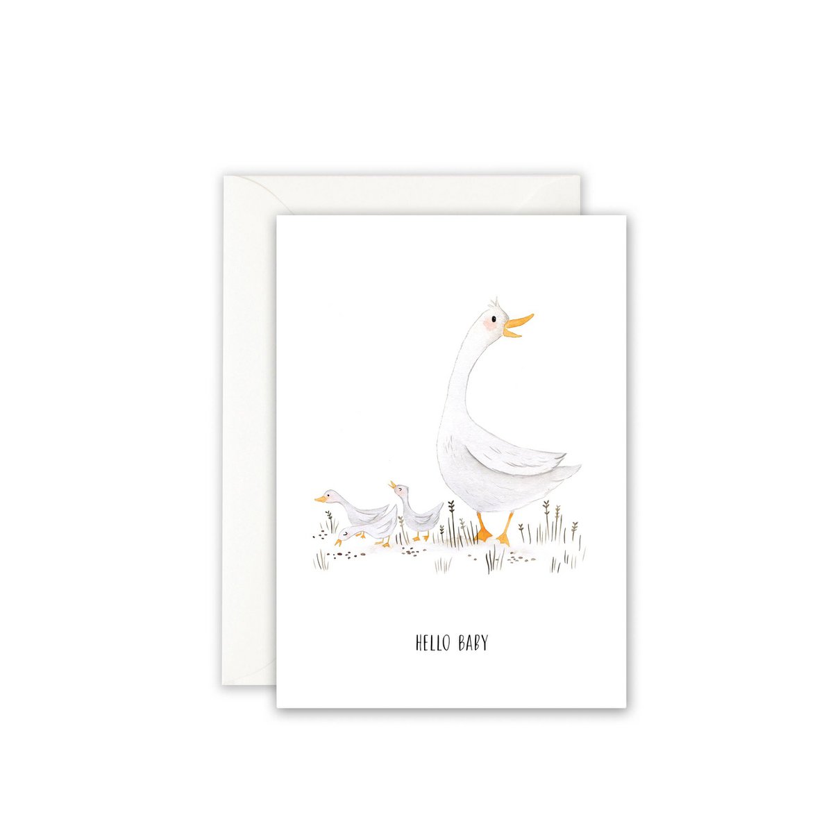 Wenskaart · Hallo schatje | gans