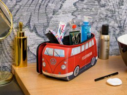 Volkswagen VW T1 Bus 3D Neoprene Universal Bag, Large - Feuerwehr/Firetruck/Red