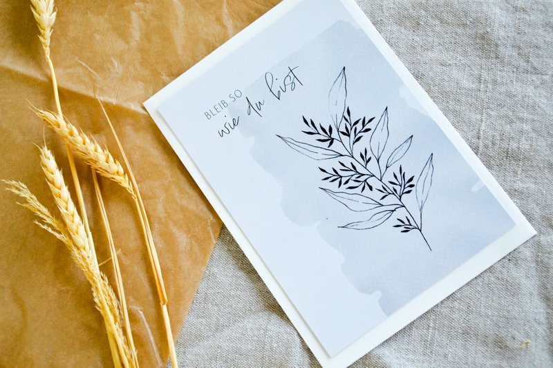 Postcard "Stay the way you are"