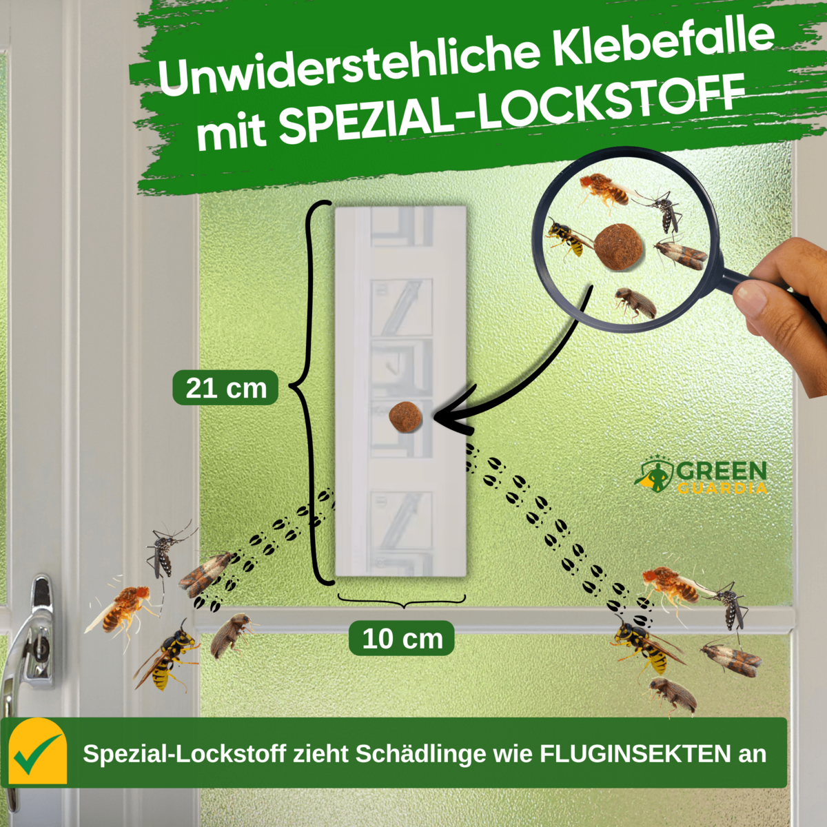 Fluginsekten Fenster-Falle