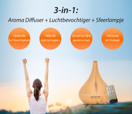 Lotus Pro - Light Wood - Aroma Diffuser