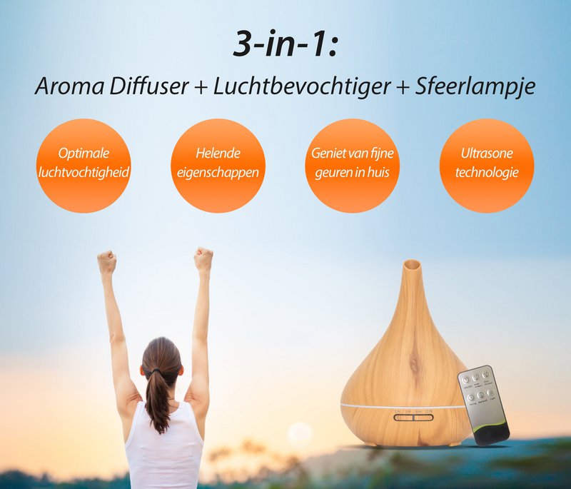Lotus Pro - Light Wood - Aroma Diffuser