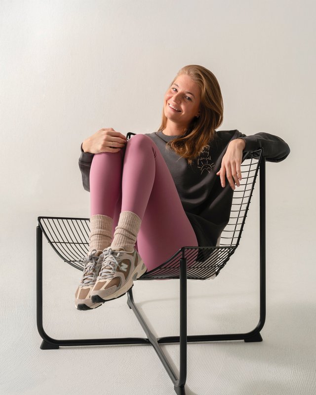 Bio-Sweatshirt, Enjoy Being Paused, Anthrazit