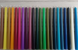 Bougie conique en cire d'abeille couleur pastel 10" - Faites votre mélange de couleurs