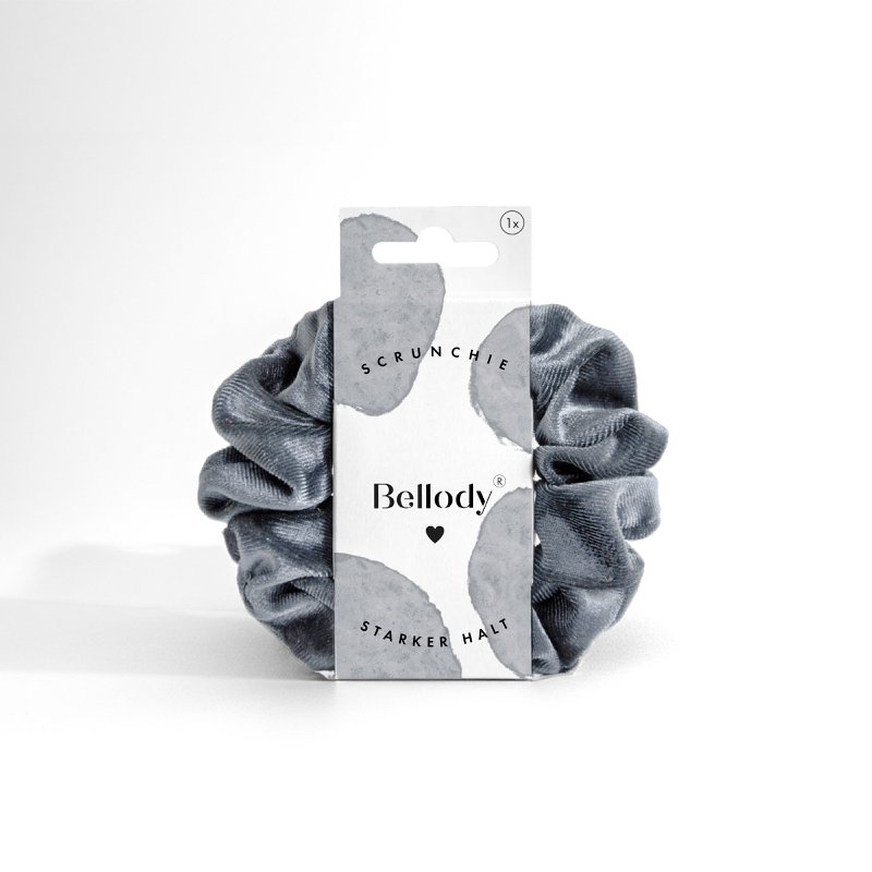 Samt-Scrunchie Grau - Bellody® (1 Stück - Urban Gray)