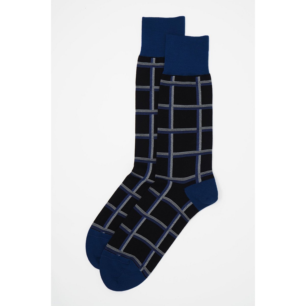 Chaussettes Homme Check - Noir