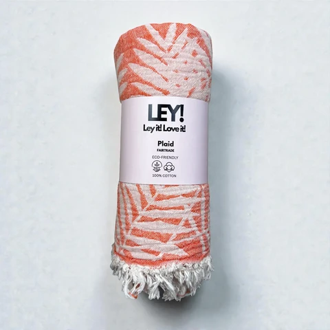 LEY! Plaid Palme - Orange