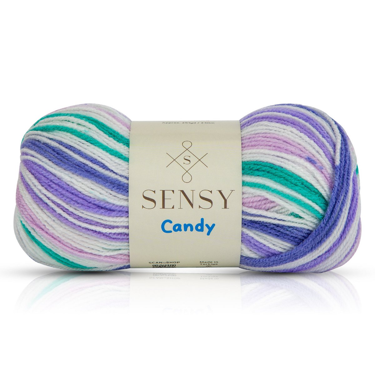 Sensy Candy Yarn, 3.5 oz, 251 yardas, calibre 3 ligero
