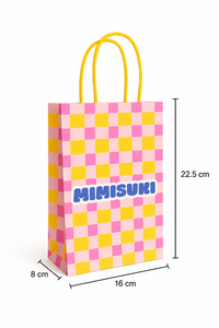 MIMISUKI Kraft Paper Bag with twisted handles