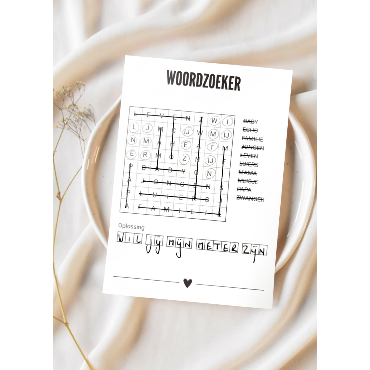 A6 Postcard • WordZoeker • Meter