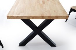 FIXED DINING TABLE X-LOFT 160 OAK / BLACK. OK1200 (8472)