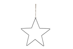 Star wire pendant metal 38cm