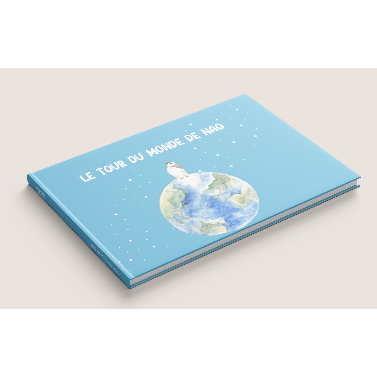 Livre pour enfant le tour du monde de Nao voyage sur 5 continentes mit einzigartigen Aquarelldesigns
