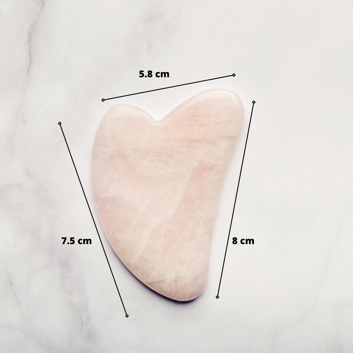 Maska na oczy ThermoConfort i zestaw Gua Sha z kwarcu różowego – Termoterapia – Niezbędne akcesoria kosmetyczne – Kamień naturalny – Narzędzie do liftingu