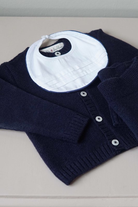 Strik cardigan - Dyb blå