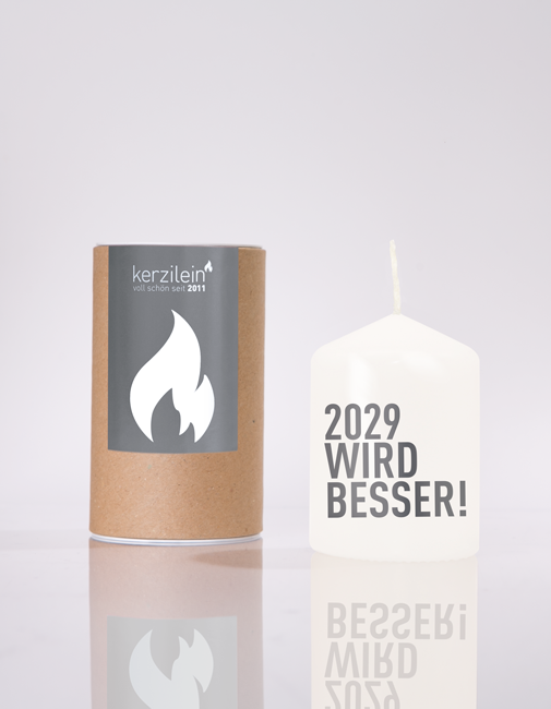 Flame, white/anthracite “2029 will be better”