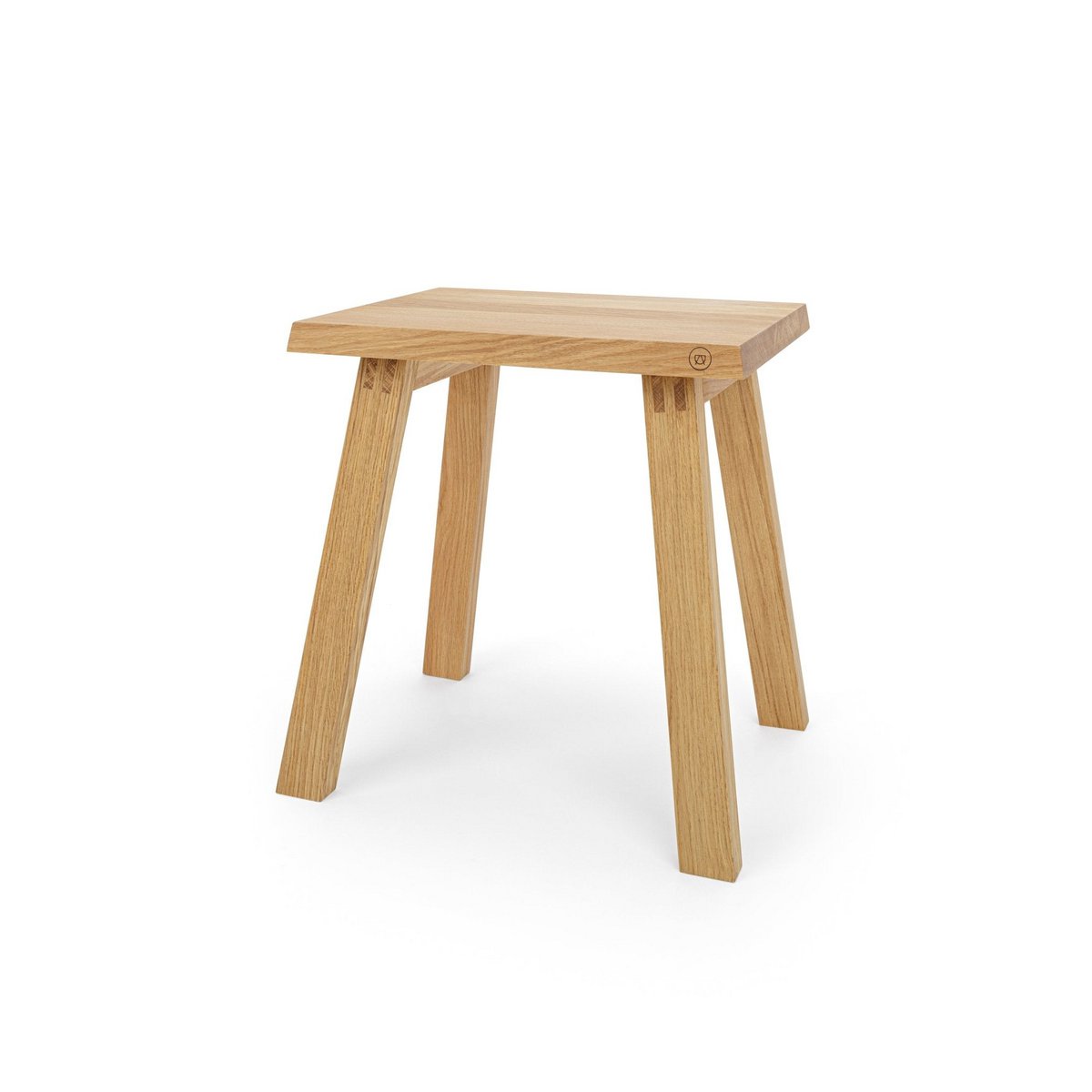 Eleganter Hocker »Fritz« aus Eichenholz