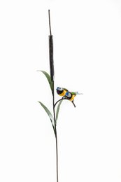 ZIMBA-ARTS METALEN PAAR PAAR MEES OP CATTAIL