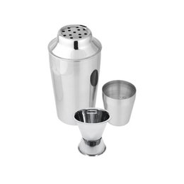 Stainless Steel Cocktail Shaker Set 400 ml and Alcohol Jigger 2 cl and 4 cl Fackelmann Bar Concept