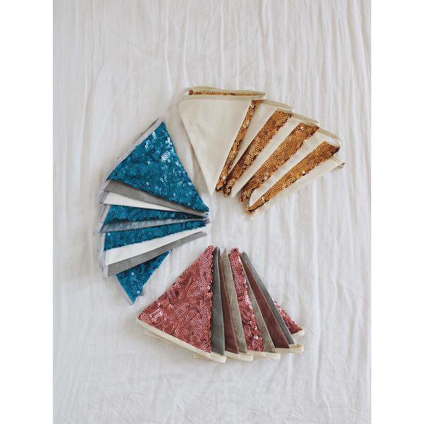 Guirlande de Sequins « Rose et Gris »