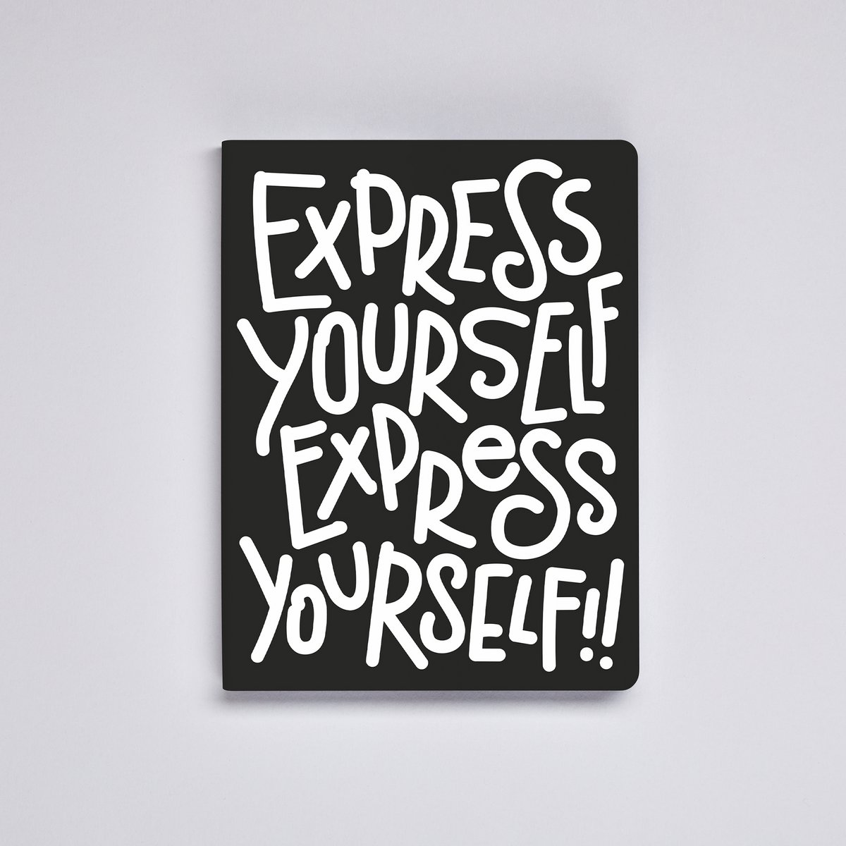 Express Yourself - Graphic L | Notebook A5+ | Dotted Journal | 3,5mm dots | 256 numbered pages | 120g Premium-Paper | recycled leather | sustainably produced in Germany