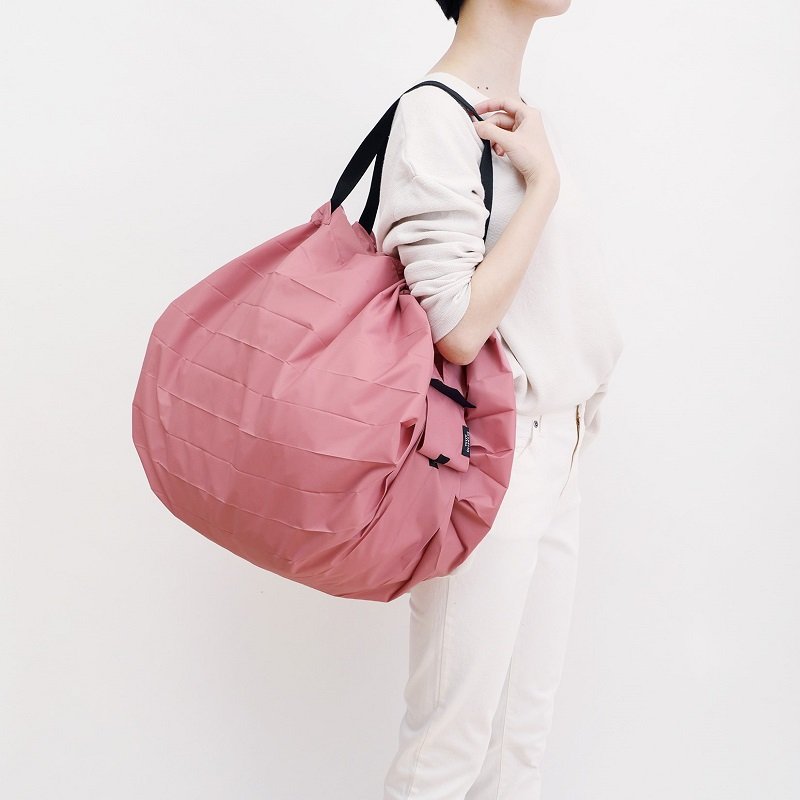 Sac shopping pliable compact Shupatto taille L - Pêche (Momo)
