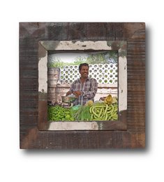 Fotolijst Fino zwart wit 28x28